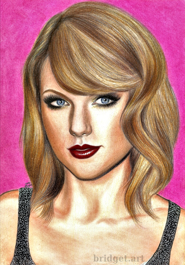 Taylor Swift [Colored pencil drawing] — Steemit